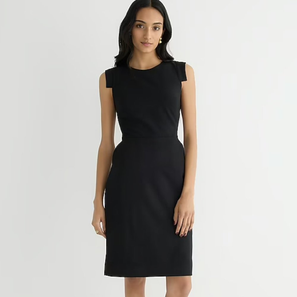 J Crew Resume Dress Black + POCKETS